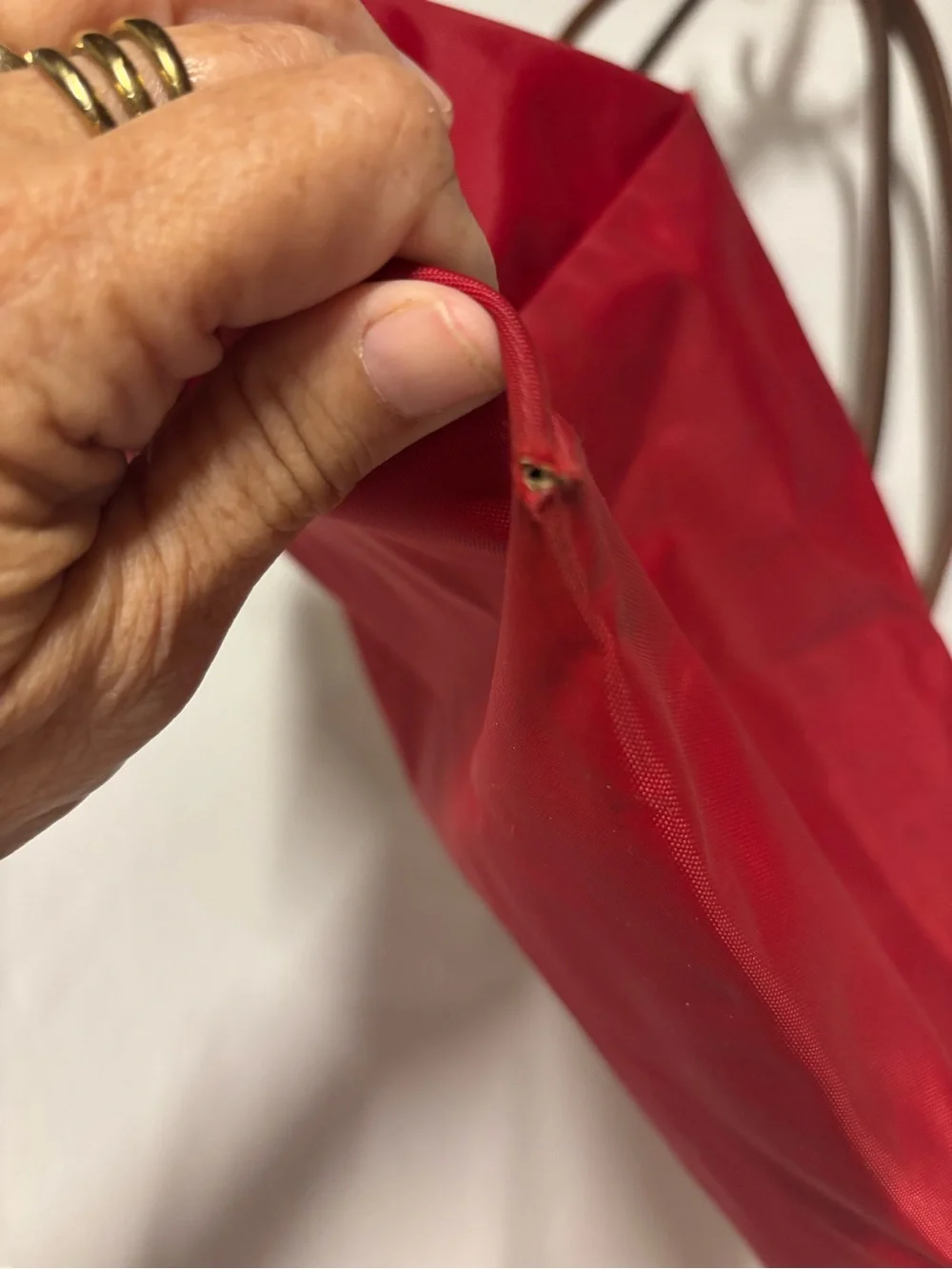 Longchamp LePliage Large Red Tote
